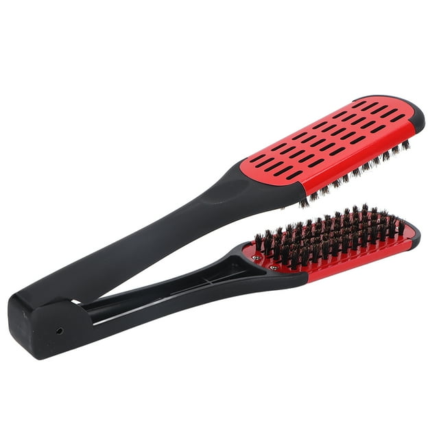Peine Enderezar, Cepillo de Alisión de Barba de Doble Cara Profesional Cepillo para el Cabello de Barba Cepillo de Alisado Para Preparación para la Barba Lisa