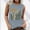 Gray, variant on Ayolanni Sleeveless Women Blouses Summer Graphic Black Crew Neck Tank Tops Basics Womens Clothing L