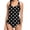 Black, variant on One Piece Swimsuits for Women Square Neck Bathing Suits Modest Slim Fit Tummy Control Swimwear for Vacation,Black,S