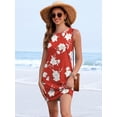 thumbnail image 3 of ANRABESS Swimsuit Coverup for Women Beach Cover Up 2026 Summer Dresses Loose Eyelet Sleeveless Bathing Suit Cover Ups for Swimwear Vacation Sundresses Tank Dresses Red white peonies M, 3 of 9