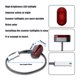 thumbnail image 5 of Soidarity Kit de guardabarros, instalación práctica, suministros para prevenir el agua, tablero contra salpicaduras, soporte de cola de pato, Bicicletas eléctricas Blanco Soidarity OD024594-02, 5 of 6