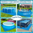 thumbnail image 4 of Luniquz 9/11/13/16 Ft Round Swimming Pool Ground Cloth for Above Ground Pools,Pool Blanket for Frame Pools,Round Pool Accessories,Pool Ground Mat Protector Pad Prevents Punctures Pool Tarp, 4 of 7