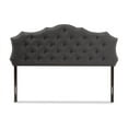 thumbnail image 3 of Baxton Studio Aurora Modern and Contemporary Dark Grey Fabric Queen Size Headboard, 3 of 6