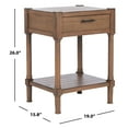 thumbnail image 5 of SAFAVIEH Filbert Solid Rustic 1 Drawer Accent Table, Brown, 5 of 7