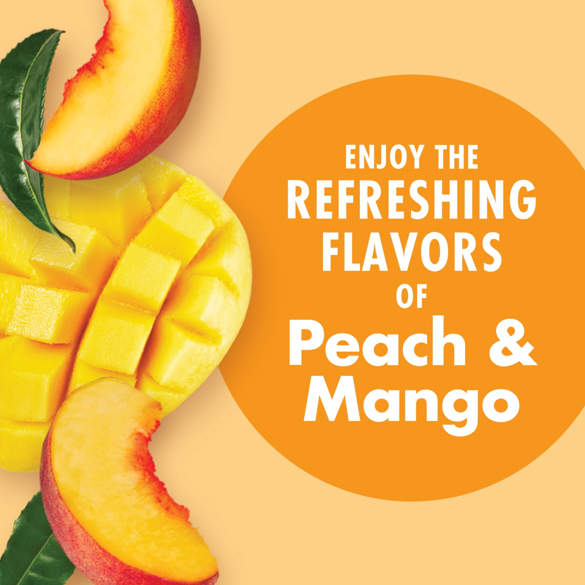 (2 pack) V8 Energy Peach Mango Energy Drink, 8 fl oz Can (24 Pack)