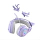 thumbnail image 1 of Auriculares Inalámbricos Bluetooth con Orejas de y Astas para Gamers, con Luz RGB, para Niños, Morados., 1 of 5