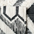 thumbnail image 6 of SAFAVIEH Natura Miah Geometric Wool Area Rug, Ivory/Black, 5' x 8', 6 of 7