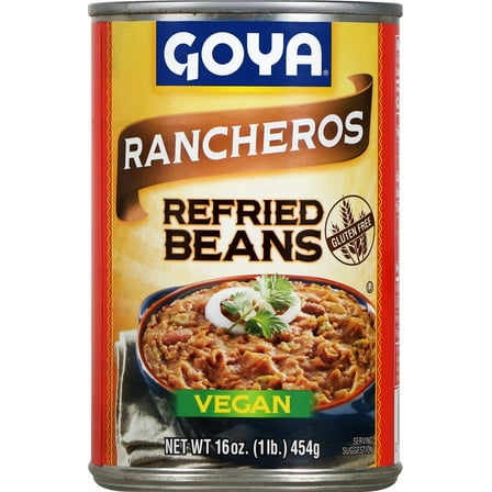 Goya Refried Pinto Beans Rancheros, 16 oz (3 Pack)