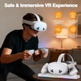 thumbnail image 4 of VR Charging Dock for Meta Quest 3S/3/2, PD 20W Fast Charging Station Meta/Oculus Quest 3S/3/2 Accessories, Magnetic Charger Stand for VR Headset/Controller, RGB Light, Rechargeable Batteries, 4 of 9