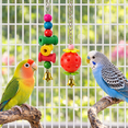 thumbnail image 2 of MRSXXNTY Bird Parakeet Toys,Swing Hanging Standing Chewing Toy Hammock Climbing Ladder Bird Cage Colorful Toys Suitable for Budgerigar, Parakeet, Conure, Cockatiel, Mynah, Love Birds, Finches, 2 of 7