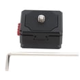 thumbnail image 3 of Rdeghly Mini Quick Release Plate Clamp With Self-Locking Function 1/4in Screw For V-Mount Battery/Tripod/Slide Rail/Stabilizer Accessory, 3 of 8