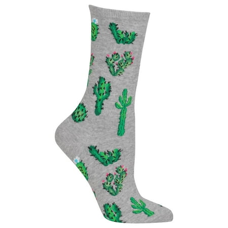 Hot Sox Womens Cactus Crew Socks