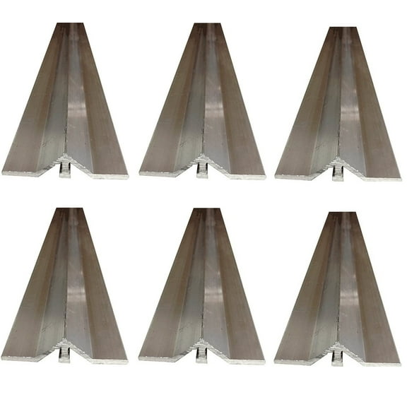 Gate V Track Aluminum 36ft 6 pieces of  6ft Sections for Sliding Slide Rolling Roll Driveway Gate Track Residential Commercial V Groove