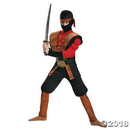 Boy's Muscle Ninja Warrior Costume - Small