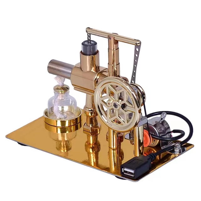 Hot Air Single Cylinder Engine Generator Physics Science Collection
