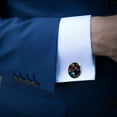 thumbnail image 3 of Dragonfly Stylish Men's Cufflink Set in Silver Stainless Steel for Formal Attire and Classic Suit Styles, 3 of 6