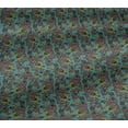 thumbnail image 5 of oneOone Viscose Jersey Fabric Leaves & Floral Block Print Sewing Fabric BTY 60 Inch Wide, 5 of 5
