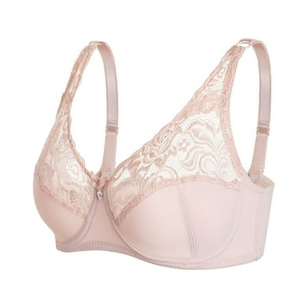 

Bras For Women Push Up Comfort Lace Convertible Wireless Lette Lace Lettes With Straps And Removable Pads Beige Push Up Bra 85D