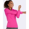 thumbnail image 5 of Real Essentials 3 Pack: Womens Dry-Fit Long Sleeve Quarter Zip & Full Zip Up Hoodie Workout Jacket (Available in Plus), 5 of 6