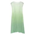 thumbnail image 5 of WEAIXIMIUNG Baby Girl Dresses 6-9 Months Girls' Summer Sleeveless A Line Dress Stretchy Comfort Round Neck Casual With Gradient Print For Toddler Kids Beach & Outdoor Activities 120, 5 of 6