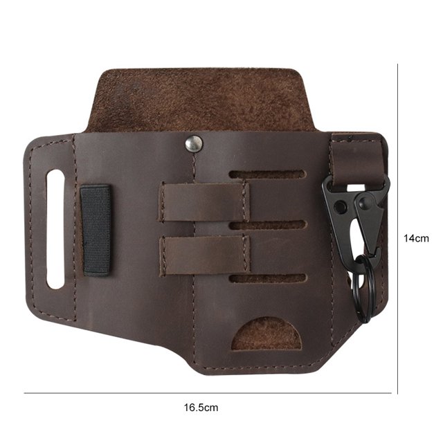 Cuero Multifunción, Organizador De Bolsillo Multiherramienta Con Soporte Para Llaves Para Linterna, Riñonera Guardurnaity OD007838-00
