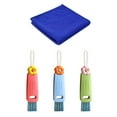 thumbnail image 2 of 3 in 1 Cup Lid Gap Cleaning Brush Set, Multifunctional Silicone Bottle Brush, Home Kitchen Crevice Cleaning Tools for All Small Gap Deep Cleaning Needs(3pcs,with Towel), 2 of 9