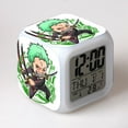thumbnail image 2 of One Piece Colorful Alarm Clock, One Piece Color-Changing Alarm Clock, Creative Square Clock for Student Gifts, 2 of 2