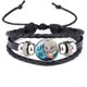 thumbnail image 1 of Pulsera de cuero vintage para hombre Pulsera de cuerda Brazalete Demon Slayer Cuerda ajustable (c) Feliz Sencillez, 1 of 3