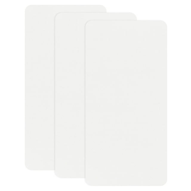 Uxcell 3-Pack Parches de Reparación de Poliéster, 7.9 x 3.9" Parches de Reparación de Tela Autoadhesivos para Sofás, Blanco