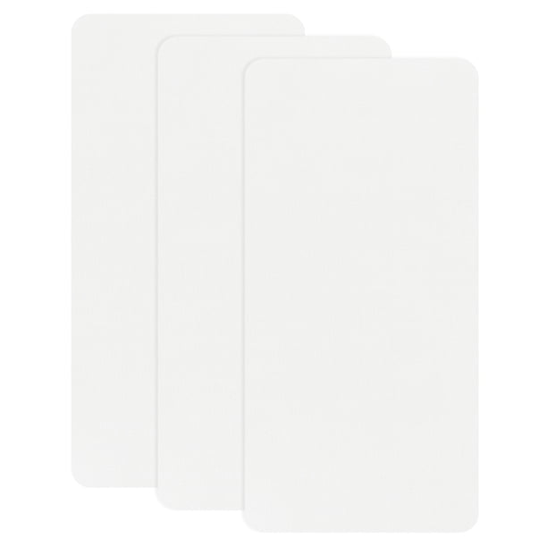 Uxcell 3-Pack Parches de Reparación de Poliéster, 7.9 x 3.9" Parches de Reparación de Tela Autoadhesivos para Sofás, Blanco