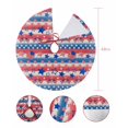 thumbnail image 7 of 4th of July Christmas Tree Skirt 48 Inches Large Christmas Skirt Tree, Red Blue American Flag Star Independence Day Tree Skirt Christmas Decorations for Fireplace Party Holidays Indoor Outdoor, 7 of 7
