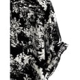 thumbnail image 4 of Domuza Mens Hawaiian Shirt Short Sleeve Casual Button Down Floral Printed Beach Shirts Summer Tropical Holiday Lapel T Shirt Black S, 4 of 6