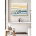 thumbnail image 6 of Yellow Blue Ombre Wall Art for Living Room,Canvas Picture Wall Decor for Bathroom Bedroom,Abstract Modern Art Fluid Striped Painting Artwork for Office Kitchen Hallway Dining Room Home Decor 24"x32", 6 of 8