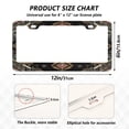 thumbnail image 2 of Aluminum License Plate Frame 2 Pack Car Exterior Accessory Car Tag Holder for Front Rear Plates Cars Decor Abstract Shapes Pattern, 2 of 7
