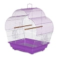 thumbnail image 3 of Prevue Pet Products Palm Beach Scallop Roof Purple & White Bird Cage SP21003P/W, 3 of 7
