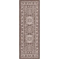 thumbnail image 2 of Rugs.com Outdoor Aztec Collection Rug – 6 Ft Runner Brown Flatweave Rug Perfect For Hallways, Entryways, 2 of 3