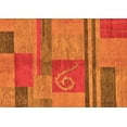 thumbnail image 1 of Ahgly Company Indoor Rectangle Abstract Orange Modern Area Rugs, 8' x 10', 1 of 4