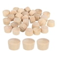 thumbnail image 1 of Uxcell 40Pack Tapones de botón de madera, 11.5mm/0.45" Tapón de agujero de tornillo de cabeza plana de madera, 1 of 6