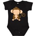 thumbnail image 3 of Inktastic Happy Monkey Boys or Girls Baby Bodysuit, 3 of 5