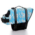 thumbnail image 5 of Chaleco salvavidas para perros Yashi Traje de baño de seguridad para mascotas XXS flor az, 5 of 5