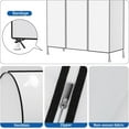 thumbnail image 4 of 60'' Garment Rack Cover Dustproof Clothes Rack Cover Breathable Garment Bags Protector Wardrobe Cover with 2 Durable Zippers for Garment Rack, White (Rack Not Included), 4 of 12