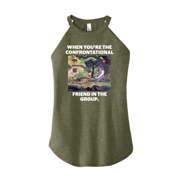 Disney - The Sword And The Stone - Confrontational Friend in the Group - Juniors High Neck Tank Top