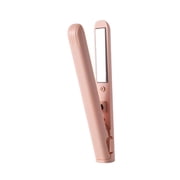letairis 2 In 1 Hair Straightener And Curler Safe And Durable Compact And Portable Gentle On Hair Easy Pink