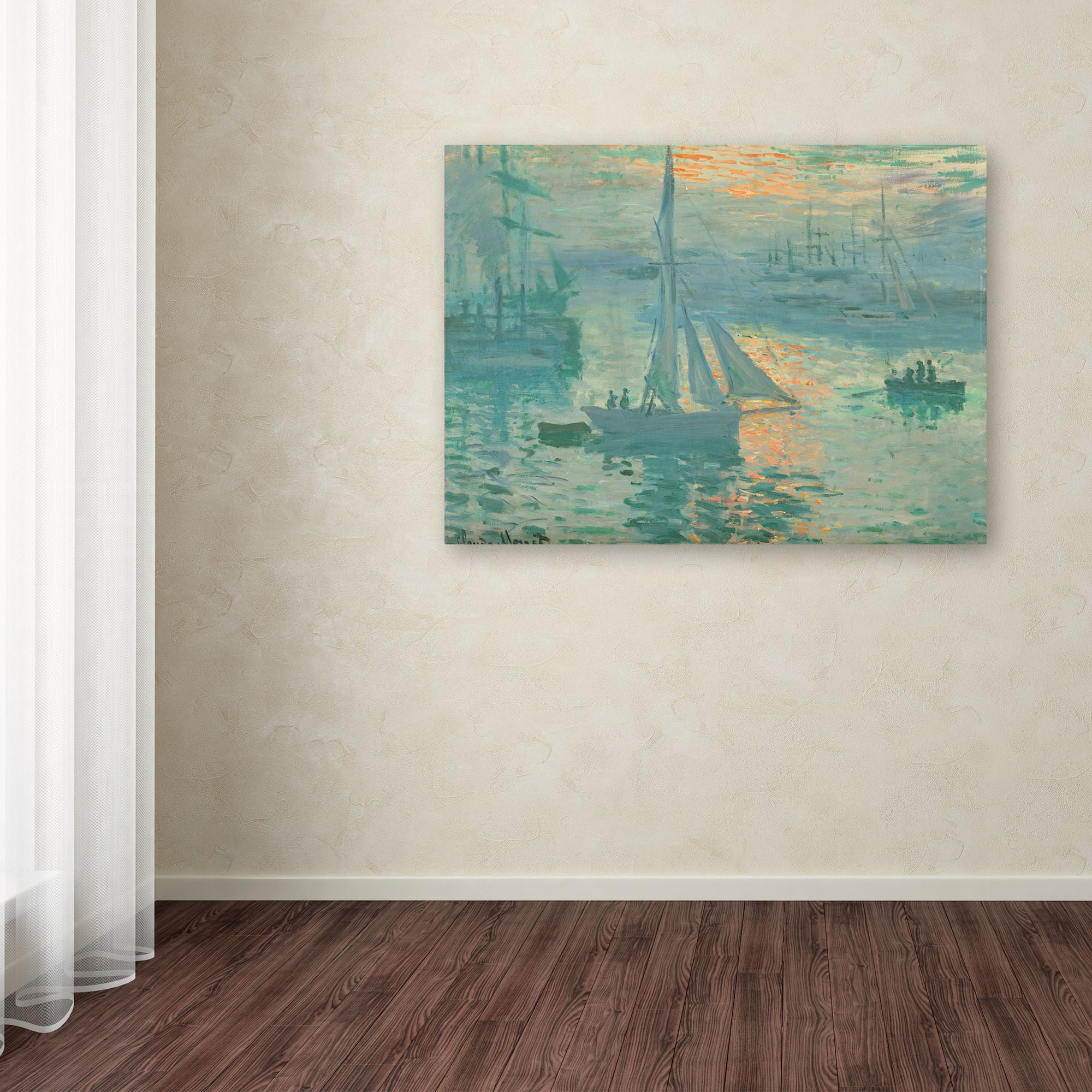 Trademark Fine Art 'Sunrise' Canvas Art by Monet