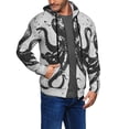 thumbnail image 2 of Honeii Abstract Ink Octopus Print Hoodies for Men, Pullover & Full Zip, Breathable Zip up Hoodie, Sweatshirt-X-Large, 2 of 5