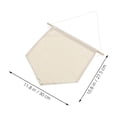 thumbnail image 2 of TABLZONE 3Pcs Large Beige Canvas Banner Wall Hanging with Rope for Home Decor and Pin Display Organizer, 2 of 8