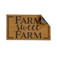 thumbnail image 2 of Evergreen Farm Sweet Farm Indoor Outdoor Natural Coir Doormat 1'4"x2'4" Brown, 2 of 3