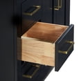 thumbnail image 7 of Ariel Hepburn 37 In. Right Offset Rectangle Sink Vanity With White Quartz Countertop In Black, 7 of 7