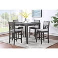 thumbnail image 2 of New Classic Furniture Gia 5-Piece Transitional Wood Counter Set in Gray, 2 of 12