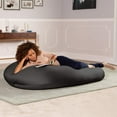 thumbnail image 5 of Jaxx Nimbus Spandex Bean Bag Chair for Adults-Furniture for Rec, Family Rooms and More, Large, Black, 5 of 8